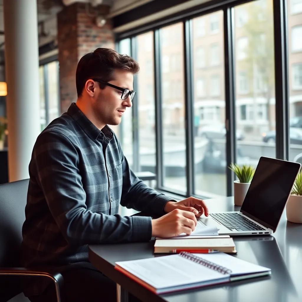 Professional creëert content voor persoonlijk merk