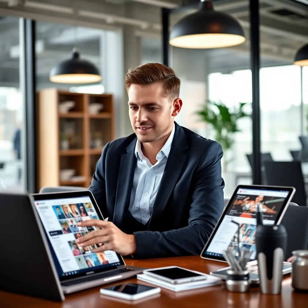 Collage van verschillende netwerkplatforms en -evenementen in Nederland