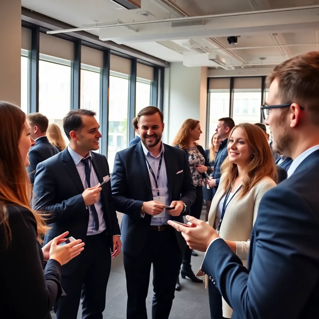 Netwerkevenement in Amsterdam waar professionals persoonlijke merken uitwisselen